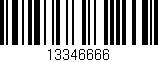 Código de barras (EAN, GTIN, SKU, ISBN): '13346666'