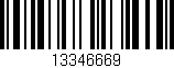 Código de barras (EAN, GTIN, SKU, ISBN): '13346669'