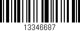 Código de barras (EAN, GTIN, SKU, ISBN): '13346687'