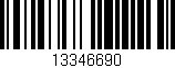 Código de barras (EAN, GTIN, SKU, ISBN): '13346690'