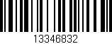 Código de barras (EAN, GTIN, SKU, ISBN): '13346832'