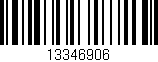 Código de barras (EAN, GTIN, SKU, ISBN): '13346906'