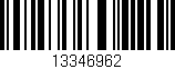 Código de barras (EAN, GTIN, SKU, ISBN): '13346962'