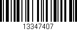 Código de barras (EAN, GTIN, SKU, ISBN): '13347407'