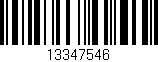 Código de barras (EAN, GTIN, SKU, ISBN): '13347546'