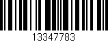 Código de barras (EAN, GTIN, SKU, ISBN): '13347783'