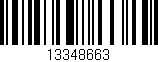 Código de barras (EAN, GTIN, SKU, ISBN): '13348663'