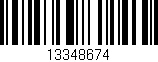Código de barras (EAN, GTIN, SKU, ISBN): '13348674'