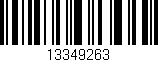 Código de barras (EAN, GTIN, SKU, ISBN): '13349263'