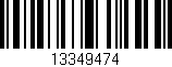 Código de barras (EAN, GTIN, SKU, ISBN): '13349474'