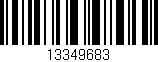 Código de barras (EAN, GTIN, SKU, ISBN): '13349683'