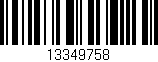 Código de barras (EAN, GTIN, SKU, ISBN): '13349758'