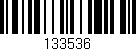 Código de barras (EAN, GTIN, SKU, ISBN): '133536'