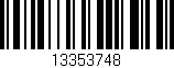 Código de barras (EAN, GTIN, SKU, ISBN): '13353748'