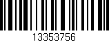 Código de barras (EAN, GTIN, SKU, ISBN): '13353756'