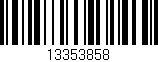 Código de barras (EAN, GTIN, SKU, ISBN): '13353858'