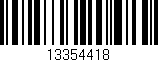 Código de barras (EAN, GTIN, SKU, ISBN): '13354418'