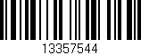 Código de barras (EAN, GTIN, SKU, ISBN): '13357544'