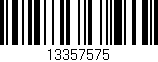 Código de barras (EAN, GTIN, SKU, ISBN): '13357575'