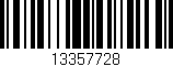 Código de barras (EAN, GTIN, SKU, ISBN): '13357728'