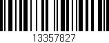 Código de barras (EAN, GTIN, SKU, ISBN): '13357827'
