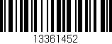 Código de barras (EAN, GTIN, SKU, ISBN): '13361452'