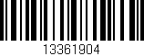 Código de barras (EAN, GTIN, SKU, ISBN): '13361904'