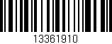 Código de barras (EAN, GTIN, SKU, ISBN): '13361910'