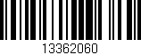 Código de barras (EAN, GTIN, SKU, ISBN): '13362060'