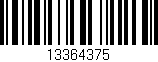 Código de barras (EAN, GTIN, SKU, ISBN): '13364375'