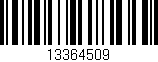 Código de barras (EAN, GTIN, SKU, ISBN): '13364509'