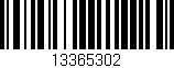 Código de barras (EAN, GTIN, SKU, ISBN): '13365302'