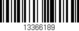 Código de barras (EAN, GTIN, SKU, ISBN): '13366189'