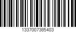 Código de barras (EAN, GTIN, SKU, ISBN): '1337007385403'