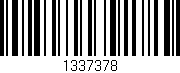 Código de barras (EAN, GTIN, SKU, ISBN): '1337378'
