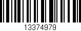 Código de barras (EAN, GTIN, SKU, ISBN): '13374979'