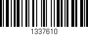 Código de barras (EAN, GTIN, SKU, ISBN): '1337610'