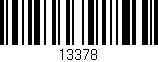 Código de barras (EAN, GTIN, SKU, ISBN): '13378'
