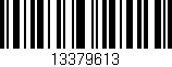 Código de barras (EAN, GTIN, SKU, ISBN): '13379613'
