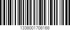 Código de barras (EAN, GTIN, SKU, ISBN): '1338001708168'