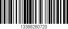 Código de barras (EAN, GTIN, SKU, ISBN): '13388260720'