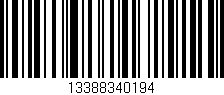 Código de barras (EAN, GTIN, SKU, ISBN): '13388340194'