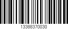 Código de barras (EAN, GTIN, SKU, ISBN): '13388370030'