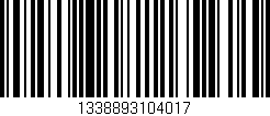 Código de barras (EAN, GTIN, SKU, ISBN): '1338893104017'