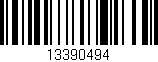 Código de barras (EAN, GTIN, SKU, ISBN): '13390494'