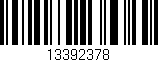 Código de barras (EAN, GTIN, SKU, ISBN): '13392378'