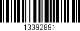 Código de barras (EAN, GTIN, SKU, ISBN): '13392891'