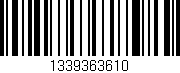 Código de barras (EAN, GTIN, SKU, ISBN): '1339363610'