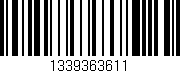 Código de barras (EAN, GTIN, SKU, ISBN): '1339363611'