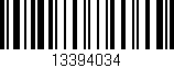 Código de barras (EAN, GTIN, SKU, ISBN): '13394034'